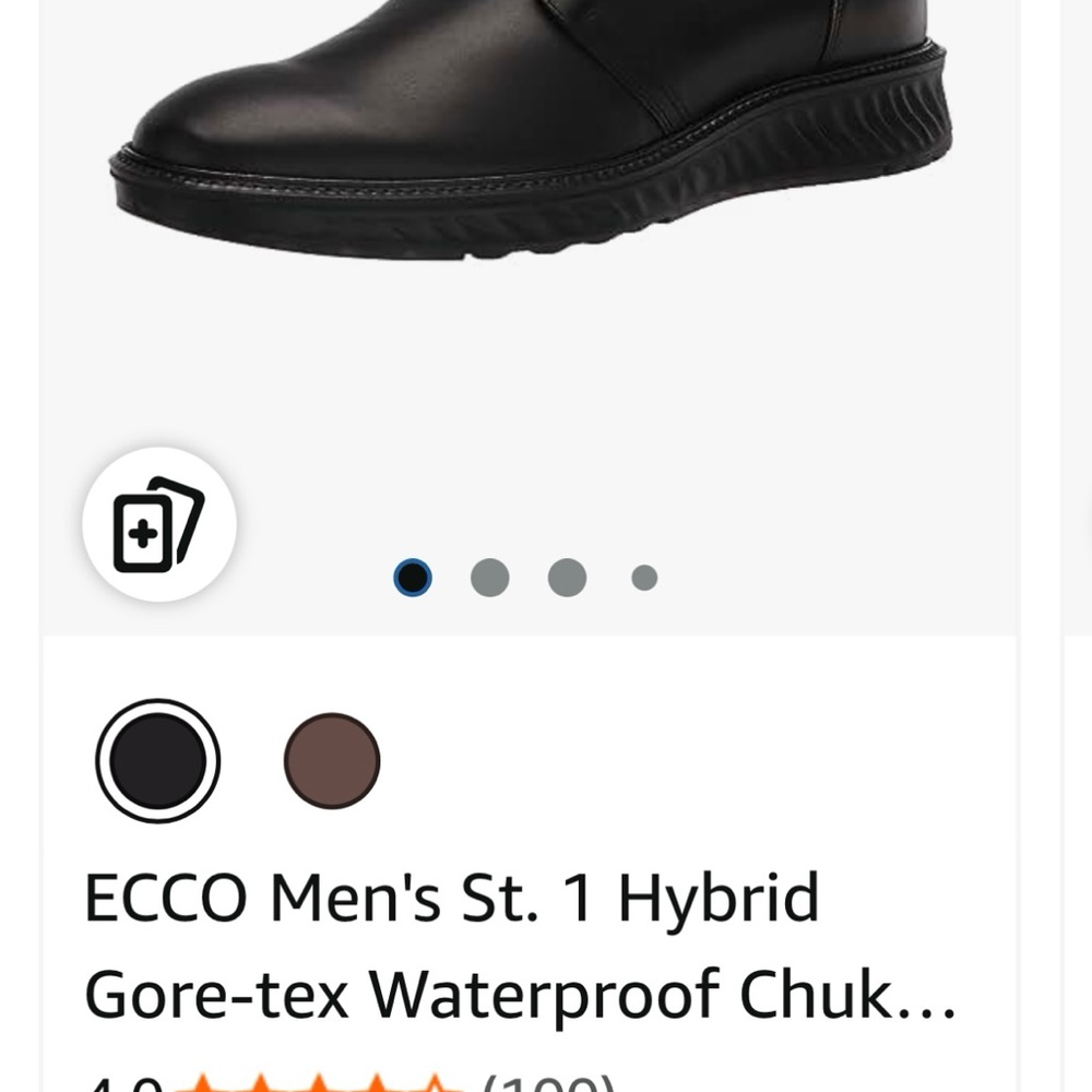 Ecco Men's Black Chukka Boots